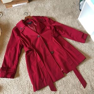 Red warm coat